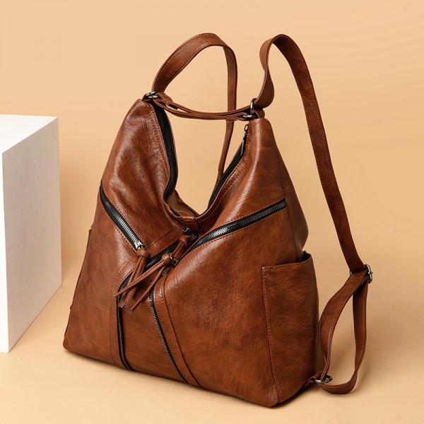 Three purpose bag women's 2021 new high capacity backpack fashion women's single shoulder bag handbag women's going out bag