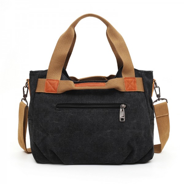 Cross border 2019 creative canvas one shoulder women's bag large capacity leisure portable Messenger Bag Light CUSTOM TOTE BAG