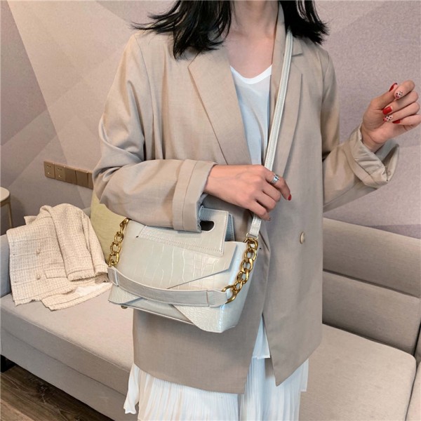 Cross border supply small bag women's bag new 2020 port fashion crocodile custom Single Shoulder Messenger Handbag