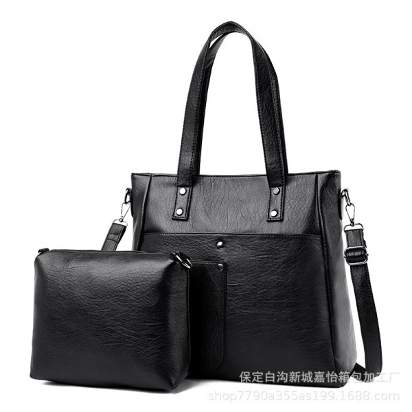 Manufacturers wholesale new mother and son bags, fashion single shoulder bag, large capacity women's tote bag, crossbar bag
