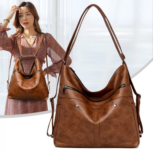 Double shoulder bag women's 2021 new high capacity three purpose bag women's single shoulder bag handbag women's going out bag