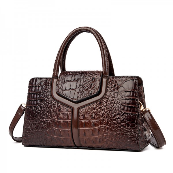 Cross border women's bag 2021 new fashion crocodile handbag large capacity women's bag Single Shoulder Messenger Bag women's bag