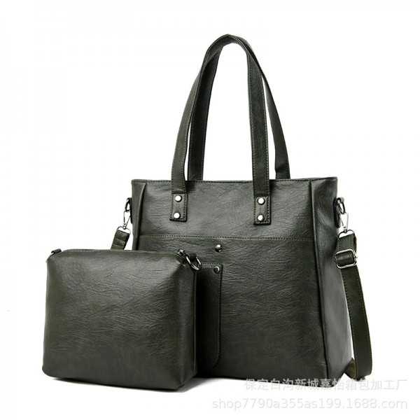 Manufacturers wholesale new mother and son bags, fashion single shoulder bag, large capacity women's tote bag, crossbar bag