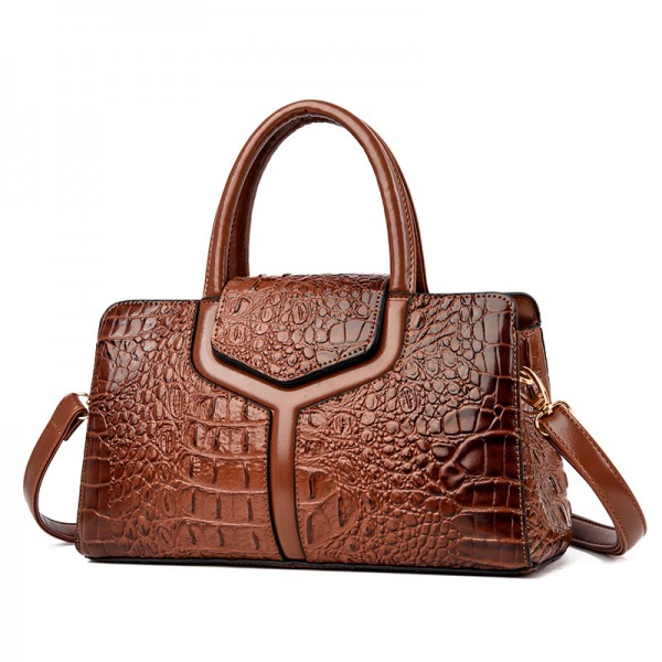 Cross border women's bag 2021 new fashion crocodil...