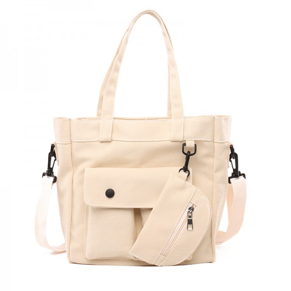 2021 new Korean canvas bag original home ulzzang Japanese women's bag single shoulder Canvas Messenger Bag Large Capacity