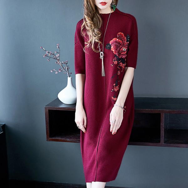 [tail handling] y4339 does not return or replace the knitted dress without quality problems 