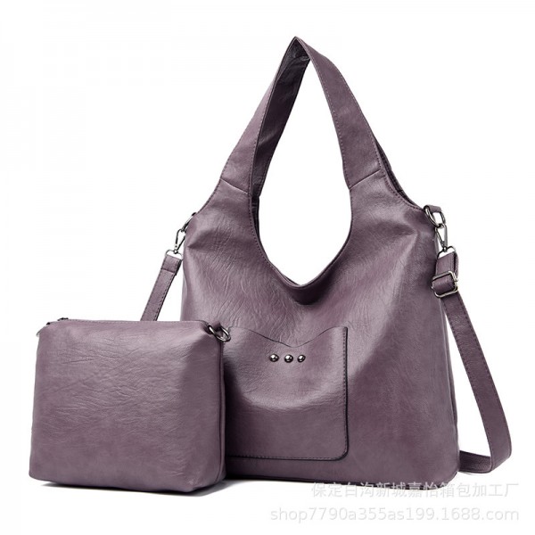 European and American fashion children's bag 2021 new soft leather women's bag large capacity single shoulder bag women's Crossbody Bag