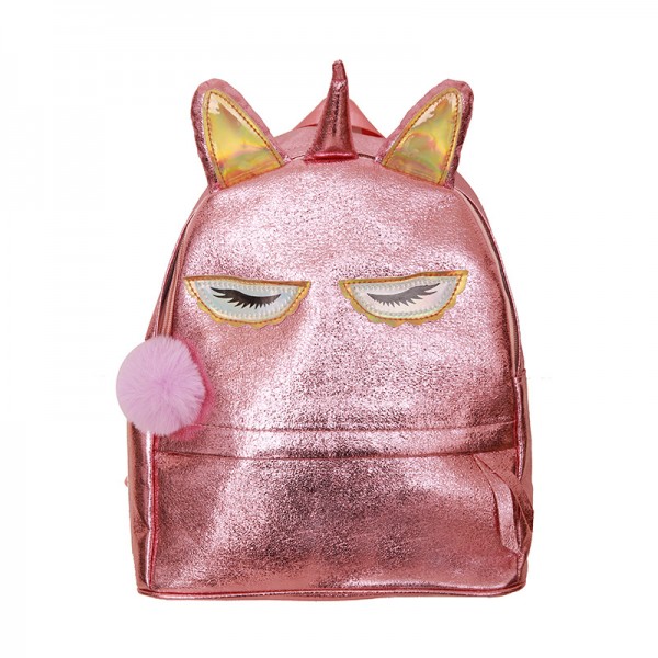 Foreign trade new laser sequins cute cartoon Unicorn backpack outdoor backpack gradient Pu student schoolbag