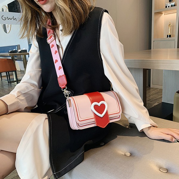 2021 spring new Pu women's bag European and American fashion women's one shoulder handbag custom fashion messenger bag