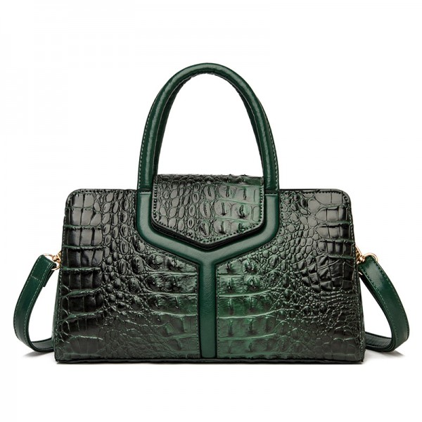 Cross border women's bag 2021 new fashion crocodile handbag large capacity women's bag Single Shoulder Messenger Bag women's bag