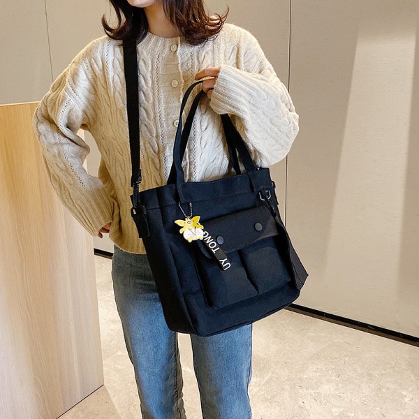 2021 new Korean canvas bag original home ulzzang Japanese women's bag single shoulder Canvas Messenger Bag Large Capacity