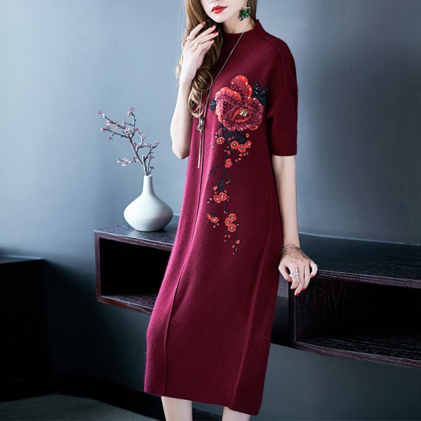 [tail handling] y4339 does not return or replace the knitted dress without quality problems 