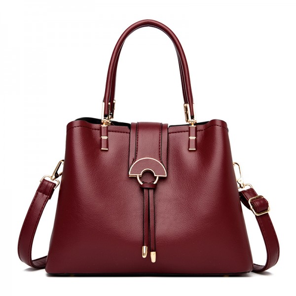 Aofanxi women's bag 2021 new women's bag simple and elegant handbag mother's bag fashion one shoulder bag