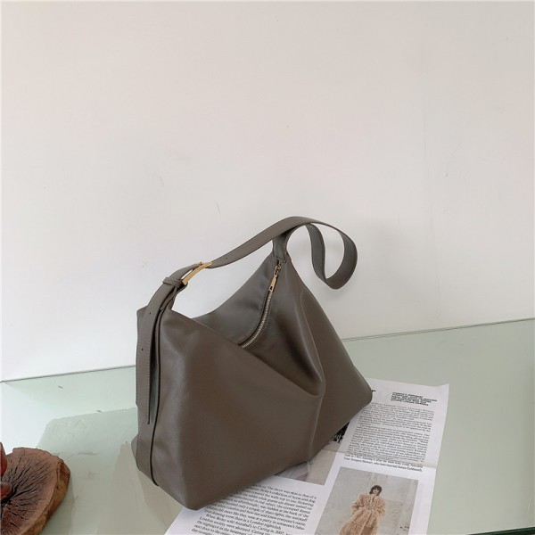 Bag women's Bag Messenger Bag large capacity single shoulder bag soft leather versatile soft collapse extremely simple 2022 new Tote Bag 