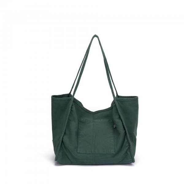 Fashion tote bag shoulder strap Open Single Shoulder Bag Canvas solid color large capacity shopping bag 