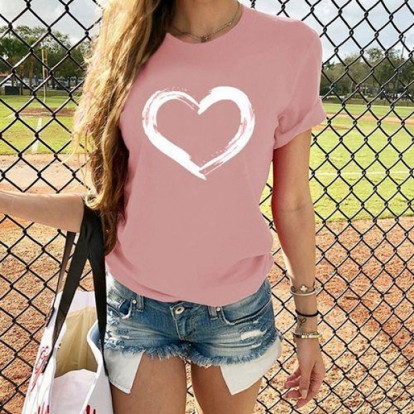 European and American new personalized Street women's t-shirt men and women loose Student Short Sleeve T foreign trade large size perennial supply 
