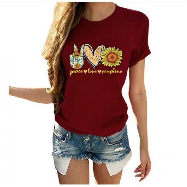 European and American new personalized Street women's t-shirt men and women loose Student Short Sleeve T foreign trade large size perennial supply 