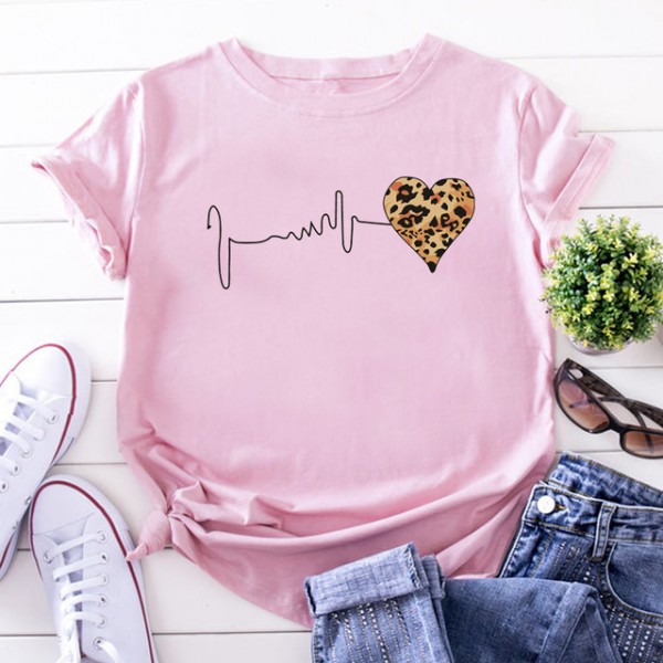 European and American foreign trade 2021 new summer short sleeved T-shirt women's wear student loose large women's wear Korean versatile top 