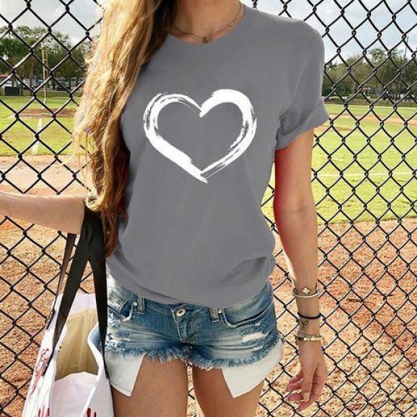 European and American new personalized Street women's t-shirt men and women loose Student Short Sleeve T foreign trade large size perennial supply 