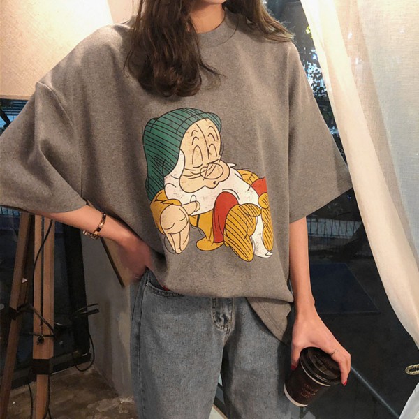 Wholesale 2021 new cartoon printed top T-shirt wom...