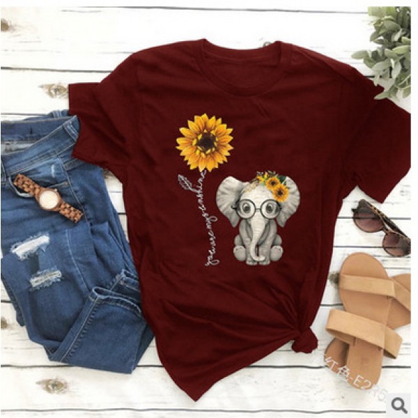 European and American new personalized Street women's t-shirt men and women loose Student Short Sleeve T foreign trade large size perennial supply 