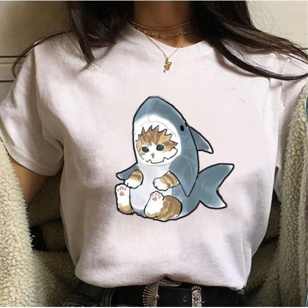Europe and the United States cross border 2022 short sleeve t-shirt female Summer Student Korean loose large women's casual versatile summer top 