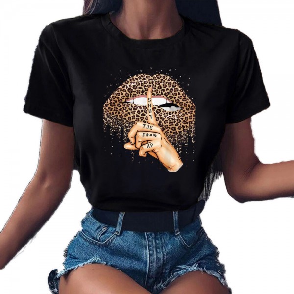 European and American foreign trade 2021 new summer short sleeved T-shirt women's wear student loose large women's wear Korean versatile top 