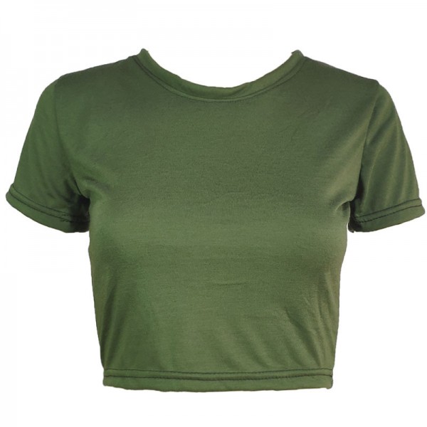 Express eBay 2022 spring and summer new sexy navel revealing blouse cotton 13 multicolor T-shirt manufacturer wholesale 