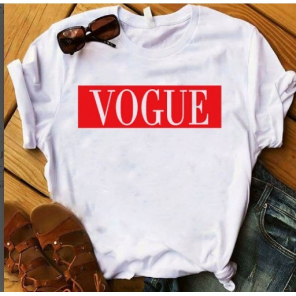 2020 European and American T-shirt printed Pullover round neck loose women's short sleeve one hair substitute 