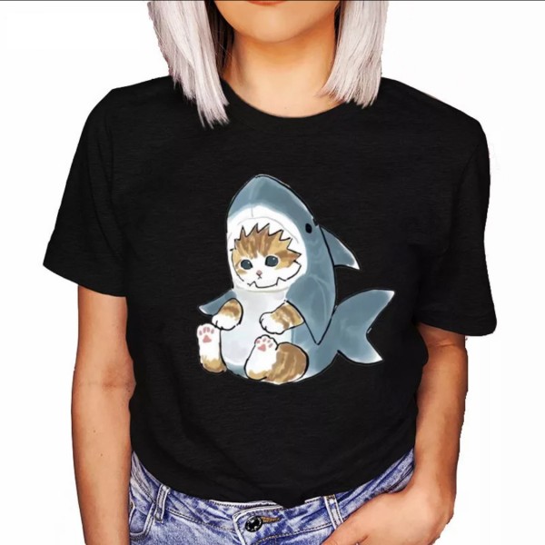 Europe and the United States cross border 2022 short sleeve t-shirt female Summer Student Korean loose large women's casual versatile summer top 