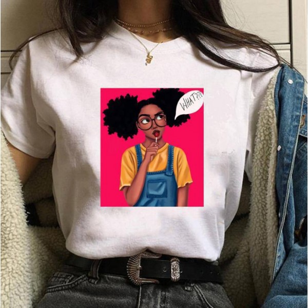 2021 cross border fashion express Amazon popular European and American short sleeved women's T-shirt 