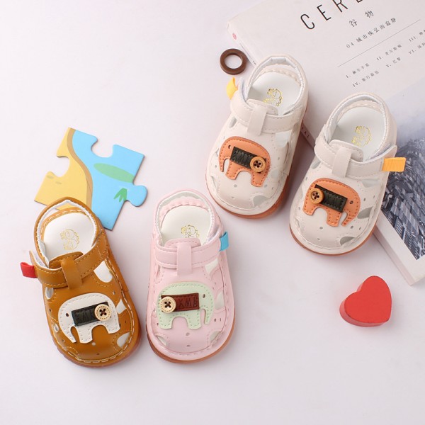 2021 summer with whistle baby shoes soft sole Baotou baby sandals ox tendon sole 2660 