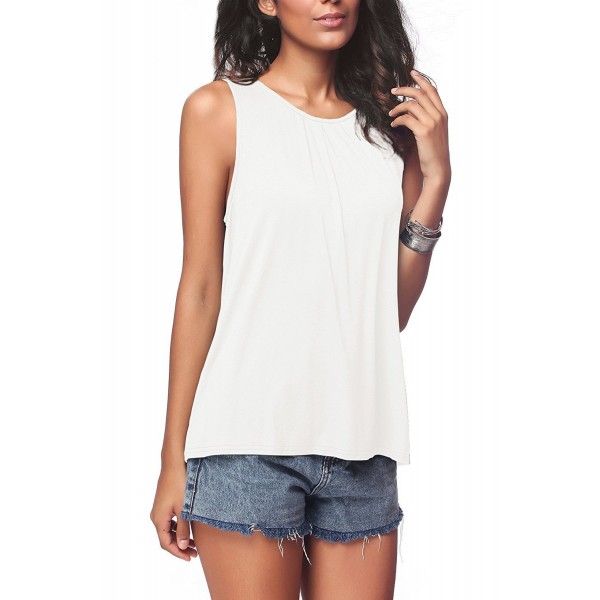 Amazon wish express eBay popular European and American casual top round neck solid color sleeveless vest T-shirt women's wear 