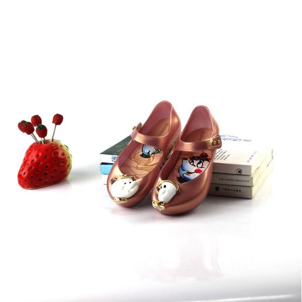 New Melissa same beauty and beast kettle cup children's sandals jelly shoes foreign trade shoes 