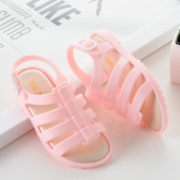2021 new children's sandals miniminiii jelly children's shoes Roman shoes girls' summer princess shoes aged 2-5 