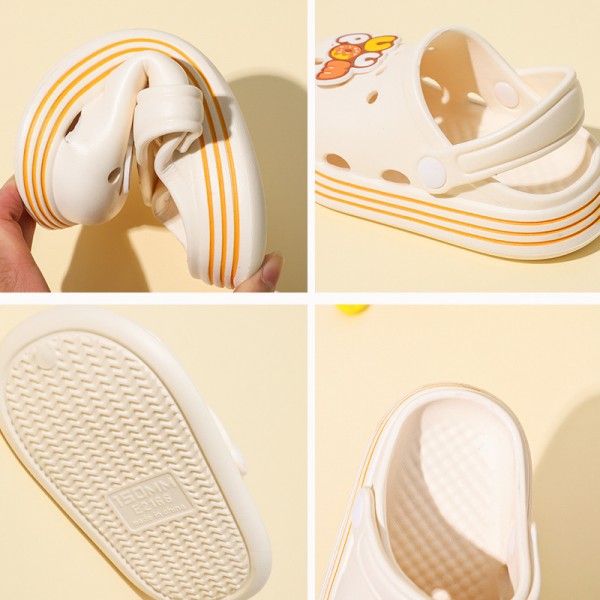 2022 new children's hole shoes summer excrement feeling soft bottom light EVA non slip lovely children's garden shoes 