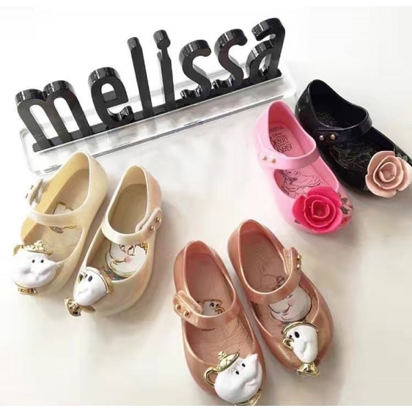 New Melissa same beauty and beast kettle cup children's sandals jelly shoes foreign trade shoes 