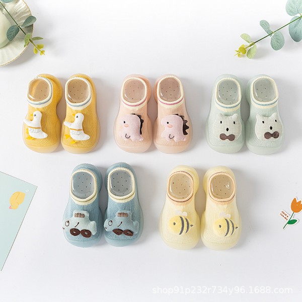 Baby walking shoes baby soft soled spring and summer children's indoor 0-1 years old 2 breathable autumn floor socks sandals 