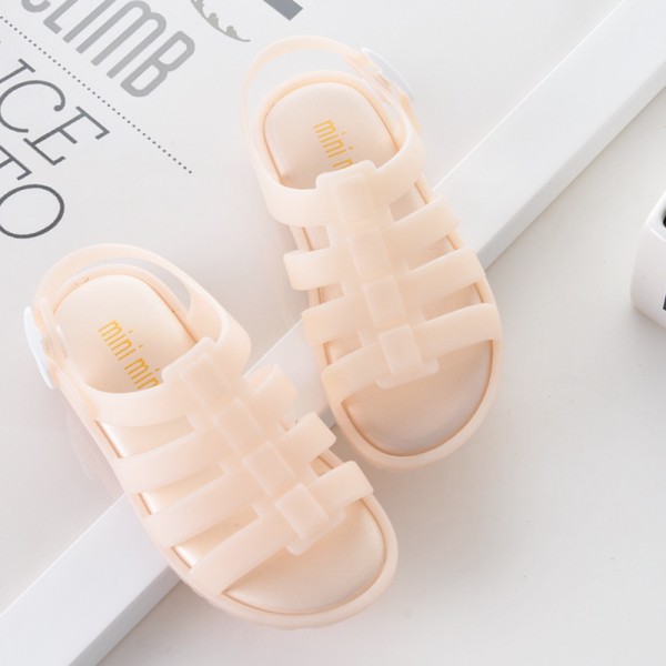 2021 new children's sandals miniminiii jelly children's shoes Roman shoes girls' summer princess shoes aged 2-5 