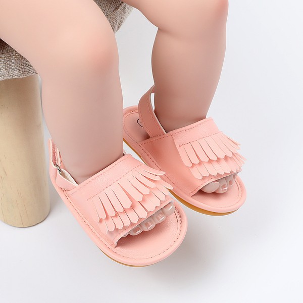 Summer tassel female baby sandals summer rubber soled shoes summer sandals baby shoes baby shoes sandals toddler shoes 