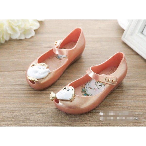 New Melissa same beauty and beast kettle cup children's sandals jelly shoes foreign trade shoes 