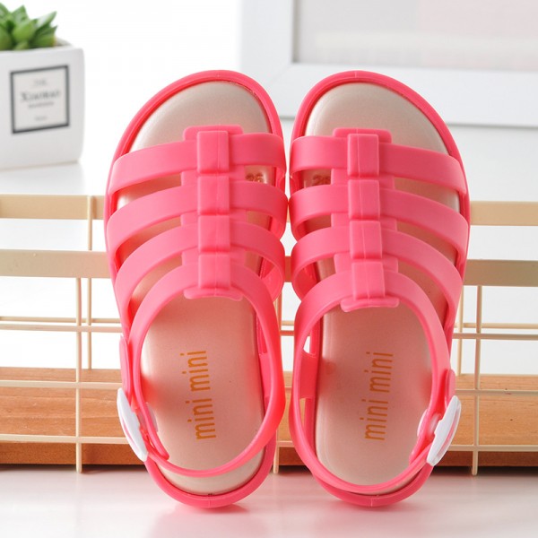 2021 new children's sandals miniminiii jelly children's shoes Roman shoes girls' summer princess shoes aged 2-5 