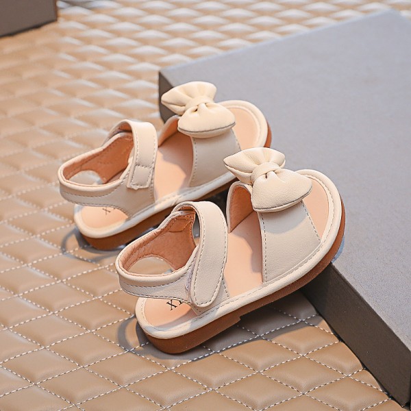Girls' fashion sandals 2021 summer new children's soft bottom beach shoes Rhinestone little girls' foreign style baby shoes 