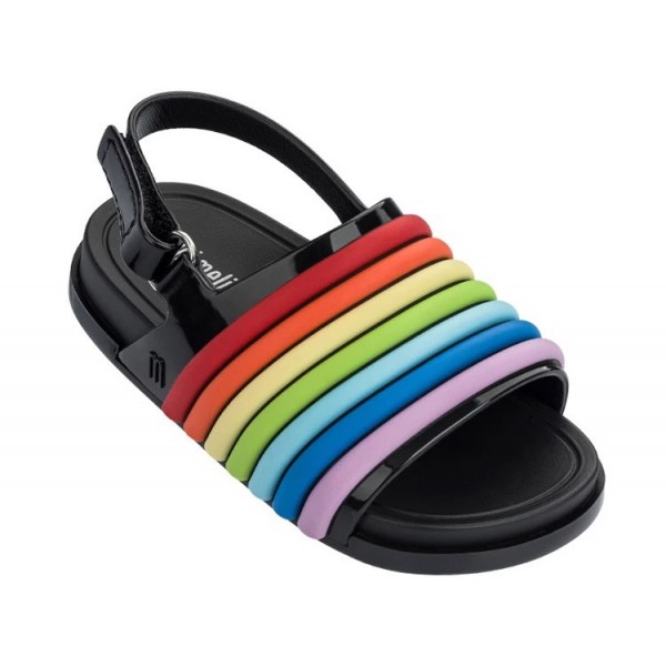 Minielisa Melissa's same jelly children's shoes men's and women's treasure children's Rainbow sandals 