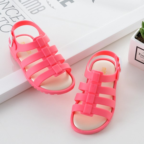 2021 new children's sandals miniminiii jelly children's shoes Roman shoes girls' summer princess shoes aged 2-5 