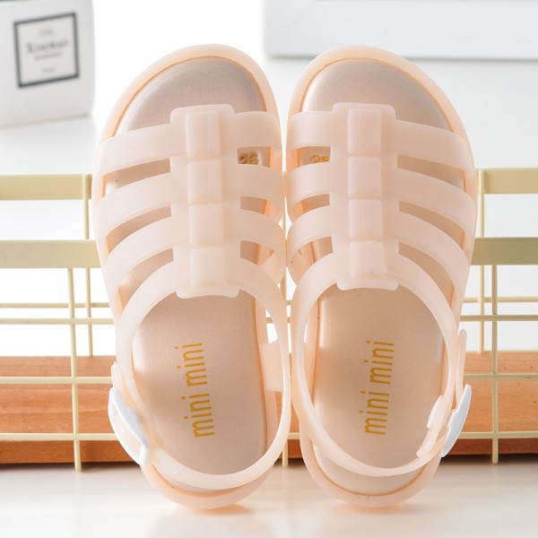 2021 new children's sandals miniminiii jelly children's shoes Roman shoes girls' summer princess shoes aged 2-5 