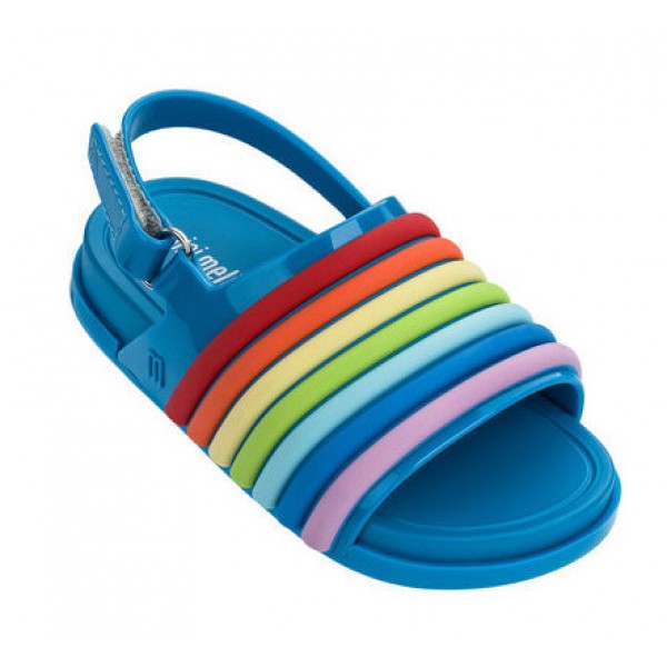 Minielisa Melissa's same jelly children's shoes men's and women's treasure children's Rainbow sandals 