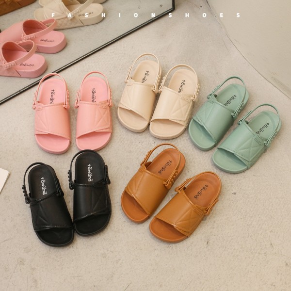 Tawana children's sandals net is a popular one word leisure flat bottom fashion parent-child slippers and children's slippers manufacturer wholesale 