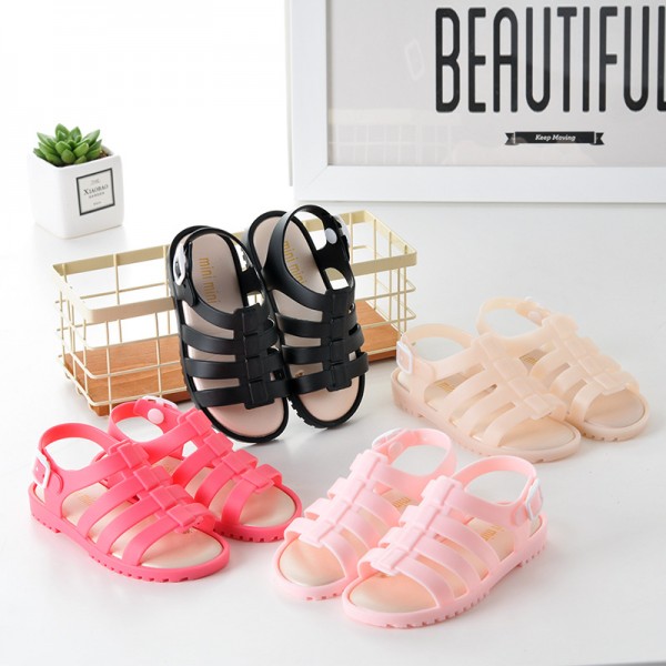 2021 new children's sandals miniminiii jelly children's shoes Roman shoes girls' summer princess shoes aged 2-5 