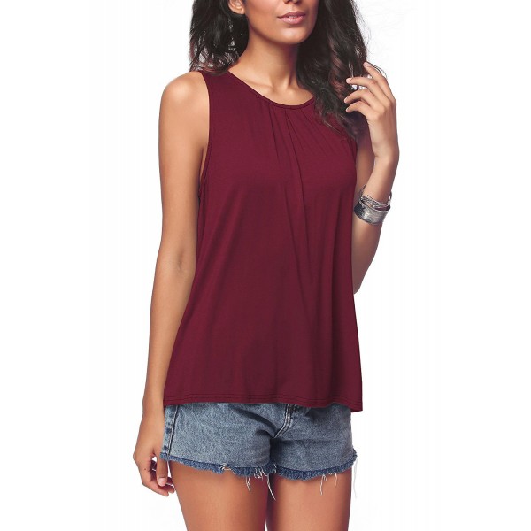 Amazon wish express eBay popular European and American casual top round neck solid color sleeveless vest T-shirt women's wear 